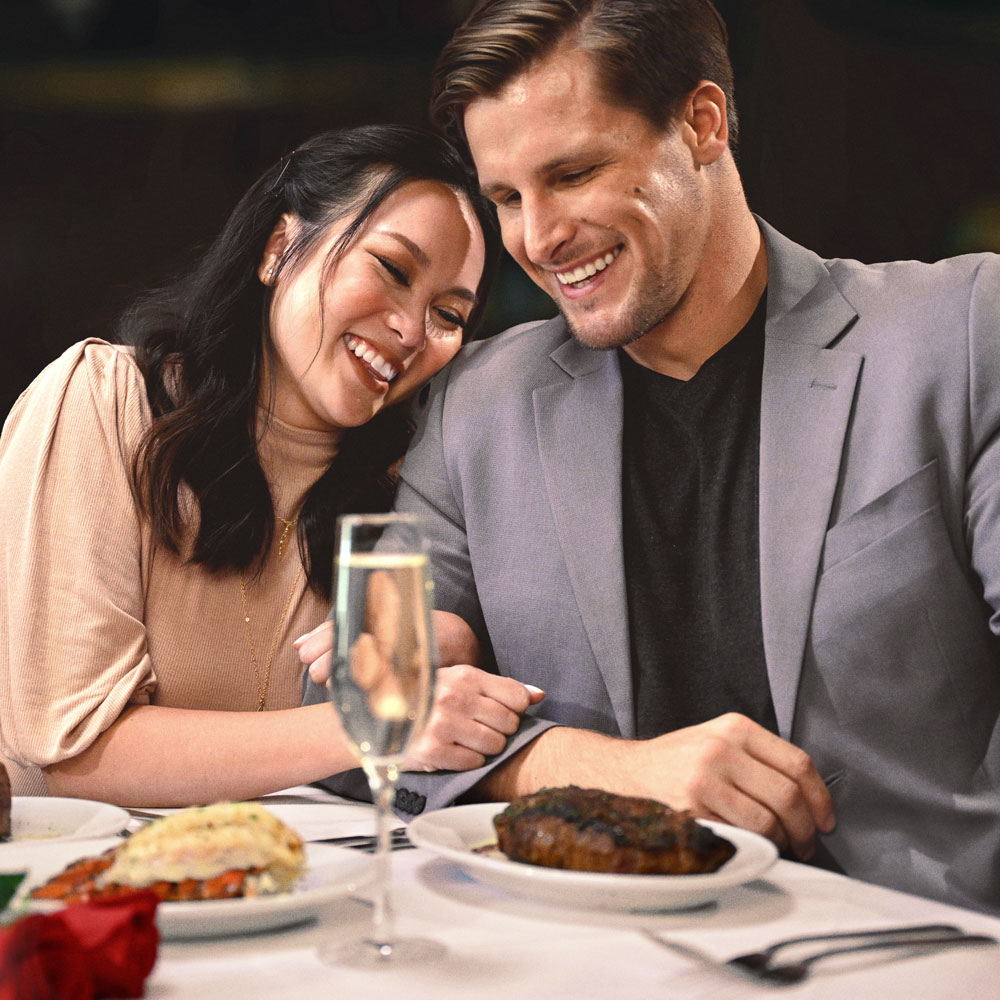 Couple enjoys date at Ruth's Chris Steak House